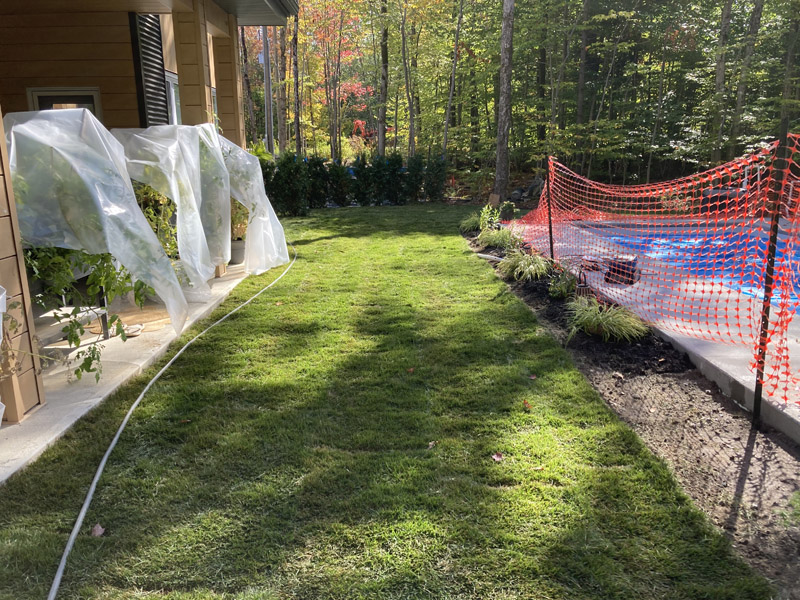 Fermeture de terrain automne